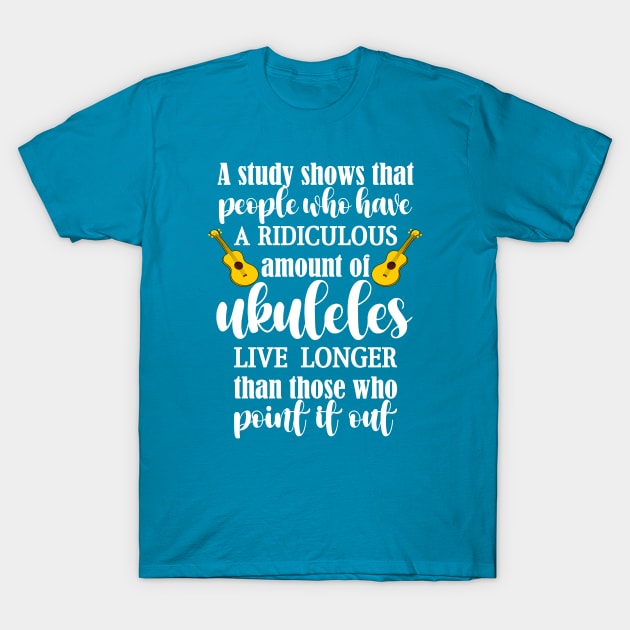 Funny Ukulele Aquisition Syndrome T-Shirt by DeliriousSteve